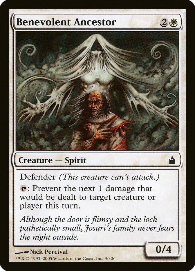 Benevolent Ancestor – Common Magic: The Gathering card from Ravnica: City of Guilds (#3)