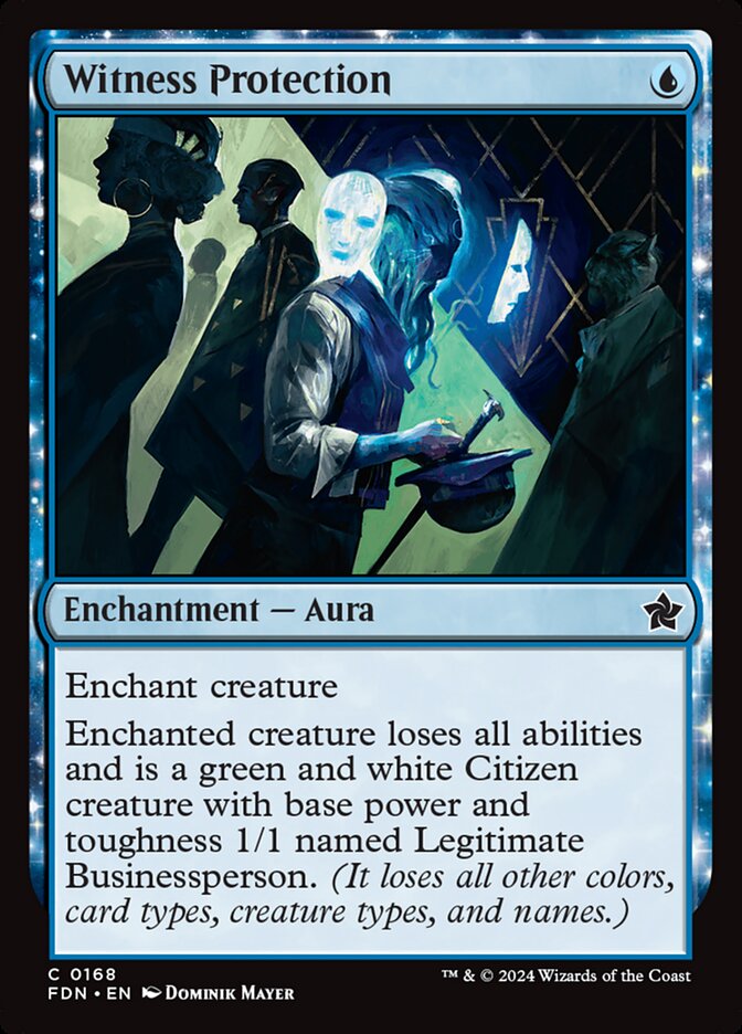 Witness Protection – Common Magic: The Gathering card from Foundations (#168)