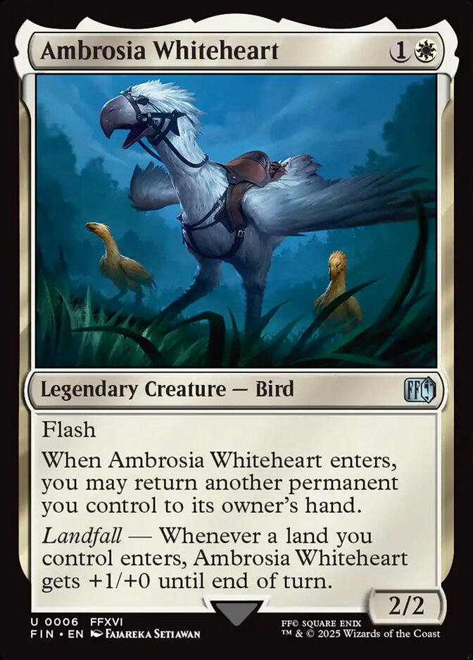 Ambrosia Whiteheart – Uncommon Magic: The Gathering card from Final Fantasy (#6)