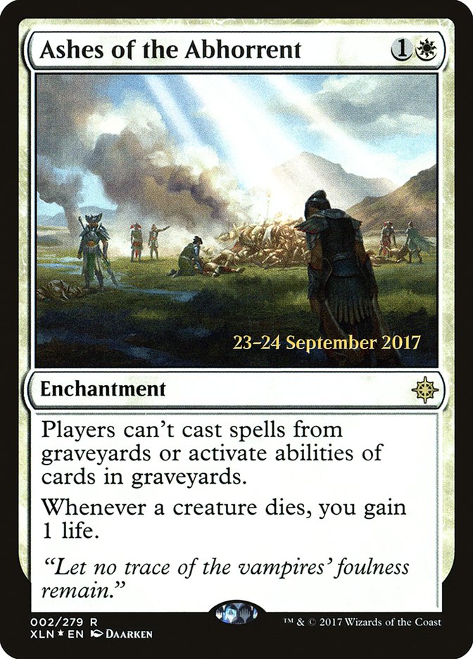 Ashes of the Abhorrent – Rare Magic: The Gathering card from Ixalan Promos (#2s)