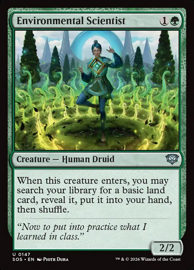 Environmental Scientist – Uncommon Magic: The Gathering card from Secrets of Strixhaven (#147)