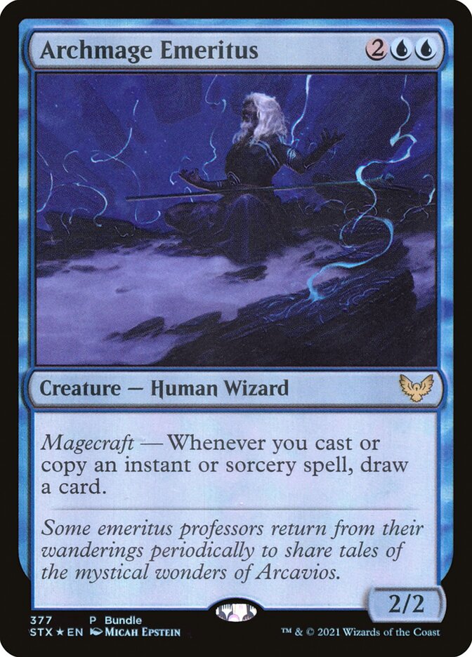 Archmage Emeritus – Rare Magic: The Gathering card from Strixhaven: School of Mages (#377)