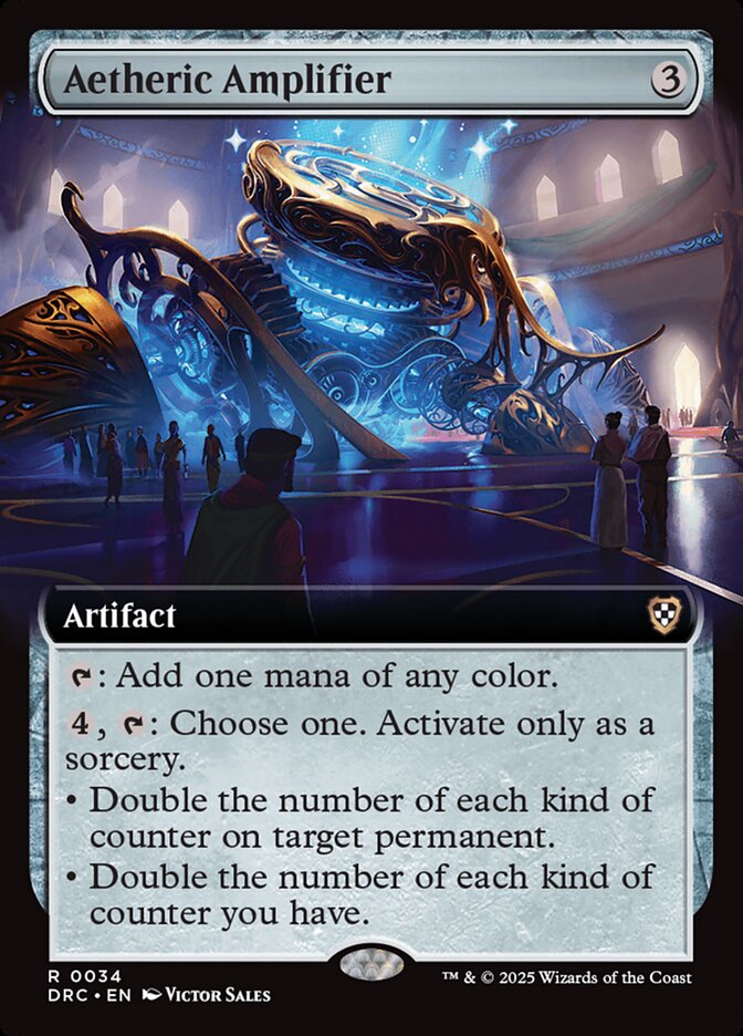Aetheric Amplifier – Rare Magic: The Gathering card from Aetherdrift Commander (#34)