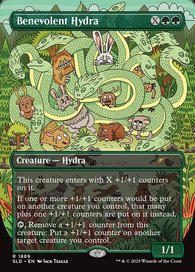 Benevolent Hydra – Rare Magic: The Gathering card from Secret Lair Drop (#1889)