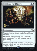 Assemble the Players – Rare Magic: The Gathering card from Murders at Karlov Manor Promos (#3s)