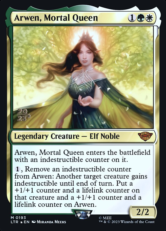 Arwen, Mortal Queen – Mythic Magic: The Gathering card from Tales of Middle-earth Promos (#193s)