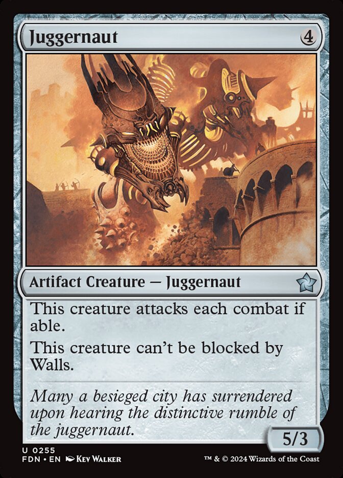 Juggernaut – Uncommon Magic: The Gathering card from Foundations (#255)