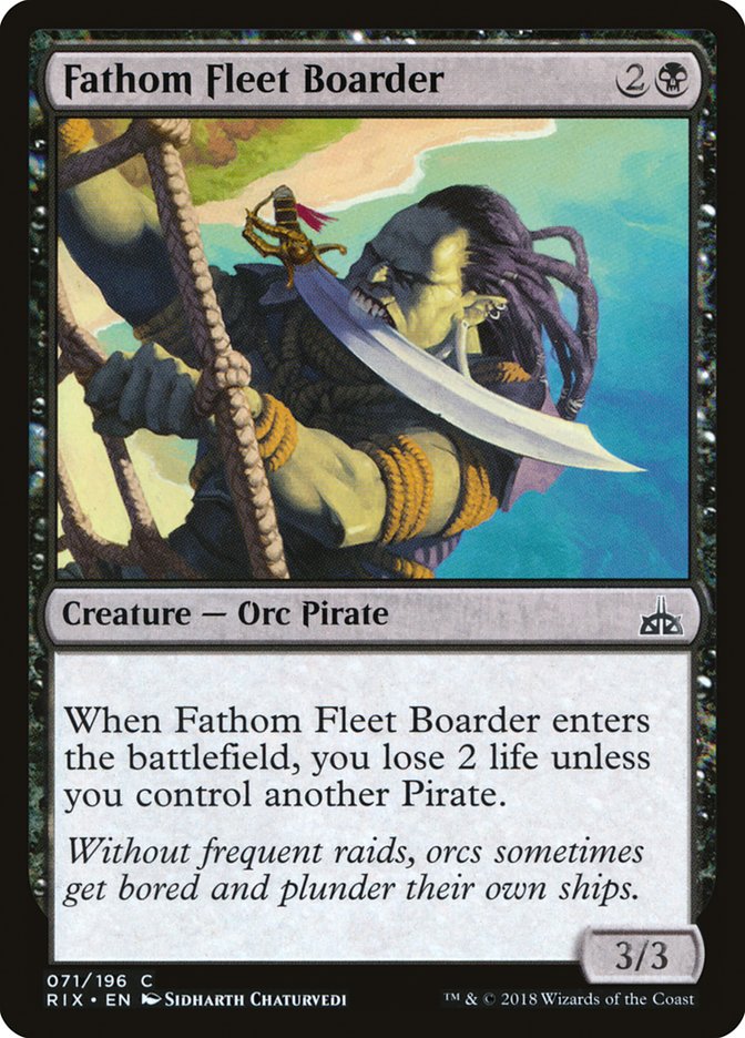 Fathom Fleet Boarder – Common Magic: The Gathering card from Rivals of Ixalan (#71)