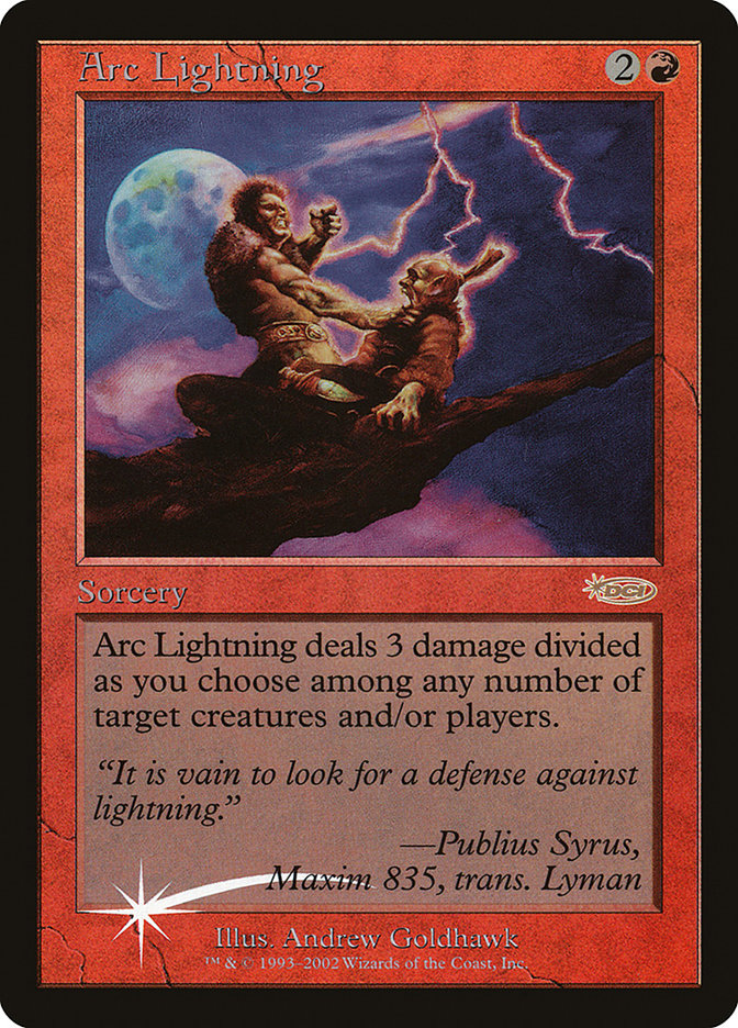 Arc Lightning – Rare Magic: The Gathering card from Arena League 2002 (#3)