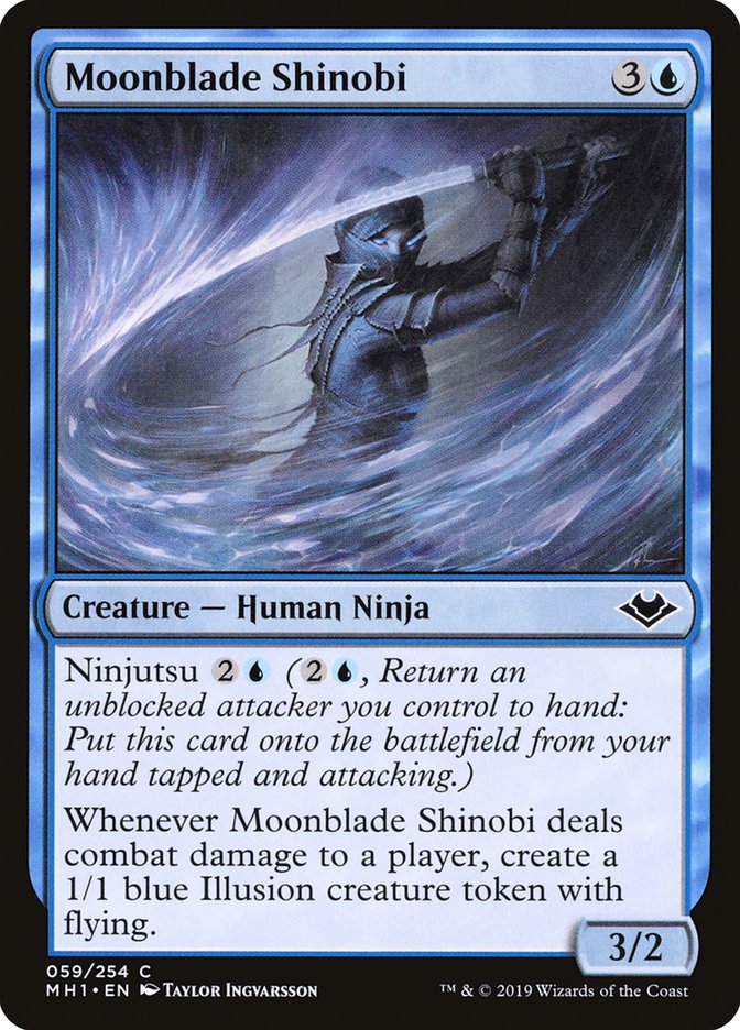 Moonblade Shinobi – Common Magic: The Gathering card from Modern Horizons (#59)