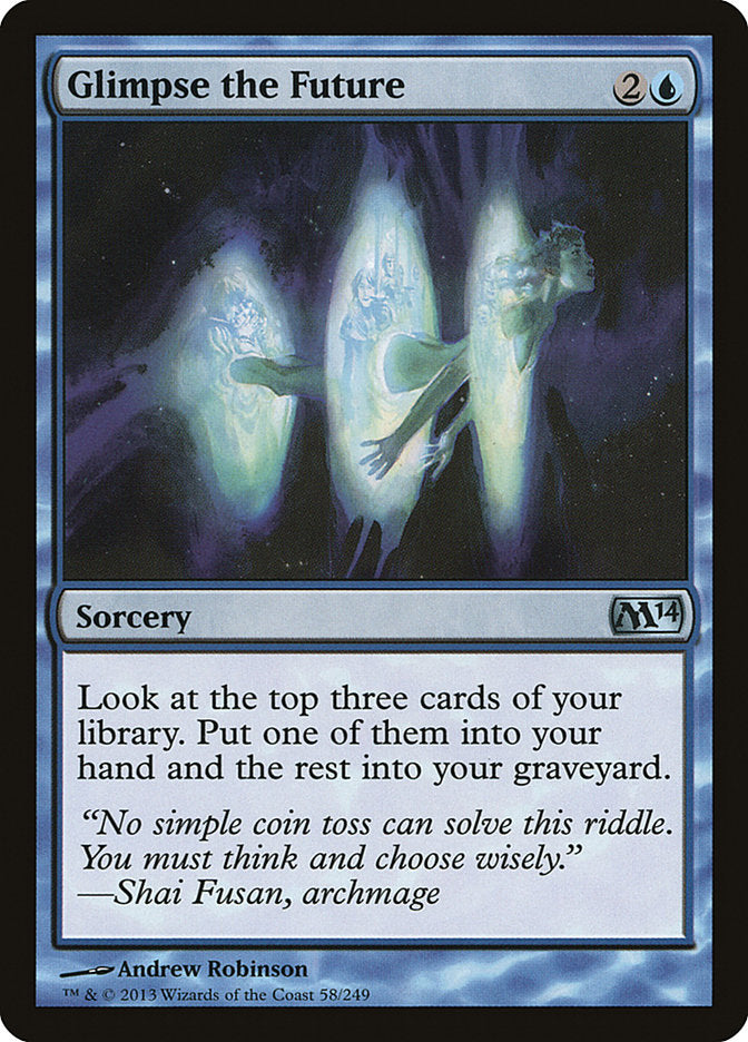 Glimpse the Future – Uncommon Magic: The Gathering card from Magic 2014 (#58)