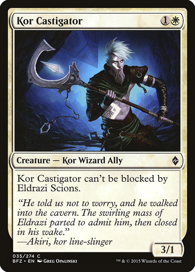 Kor Castigator – Common Magic: The Gathering card from Battle for Zendikar (#35)