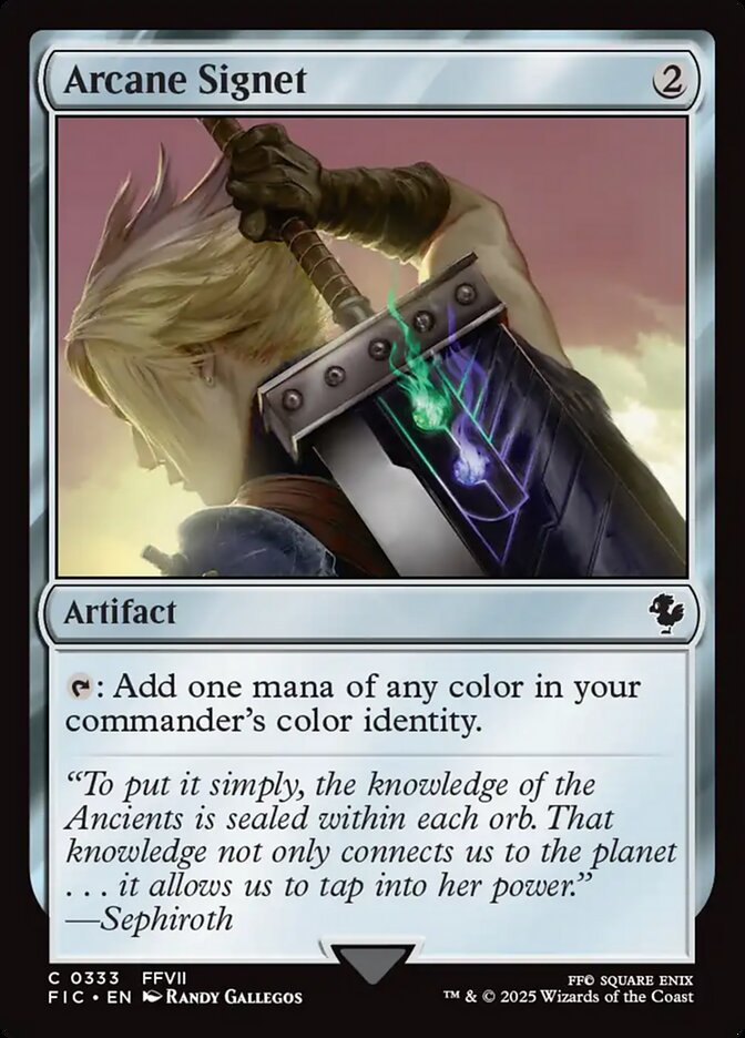 Arcane Signet – Common Magic: The Gathering card from Final Fantasy Commander (#333)