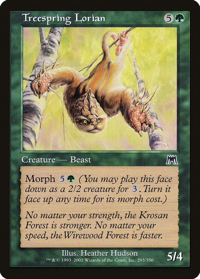Treespring Lorian – Common Magic: The Gathering card from Onslaught (#293)