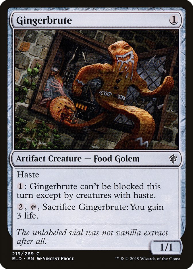 Gingerbrute – Common Magic: The Gathering card from Throne of Eldraine (#219)