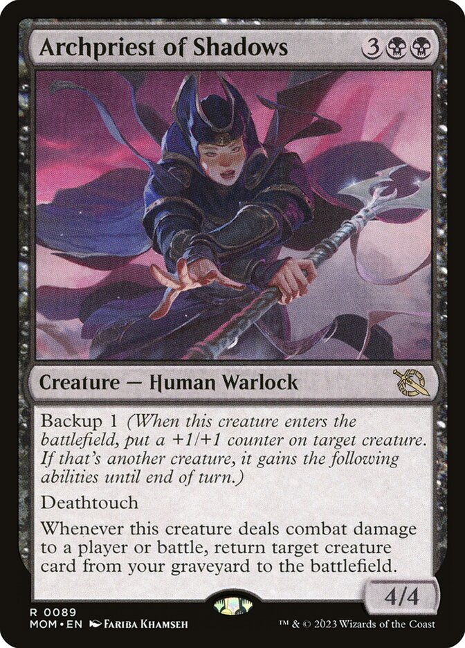 Archpriest of Shadows – Rare Magic: The Gathering card from March of the Machine (#89)