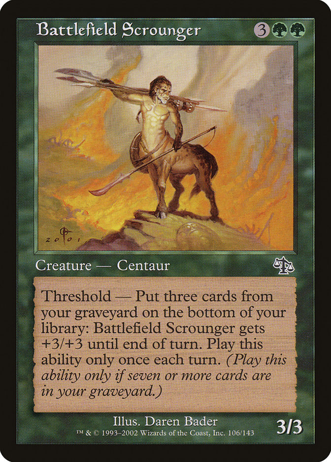Battlefield Scrounger – Common Magic: The Gathering card from Judgment (#106)