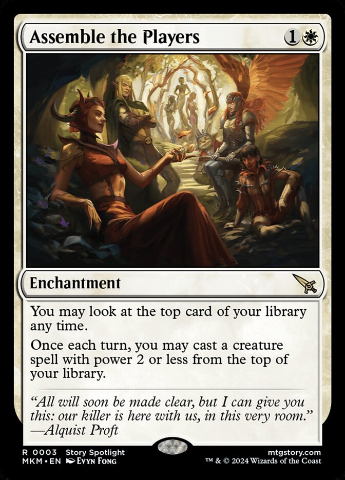Assemble the Players – Rare Magic: The Gathering card from Murders at Karlov Manor (#3)