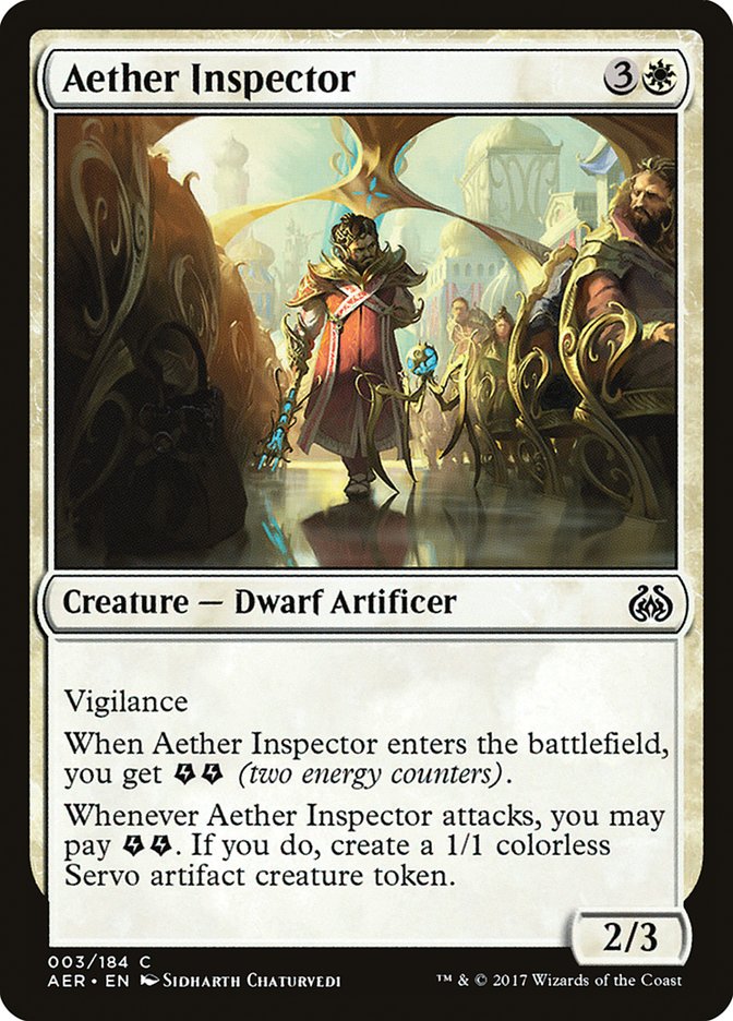 Aether Inspector – Common Magic: The Gathering card from Aether Revolt (#3)