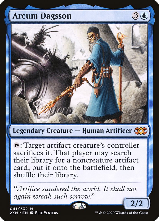 Arcum Dagsson – Mythic Magic: The Gathering card from Double Masters (#41)