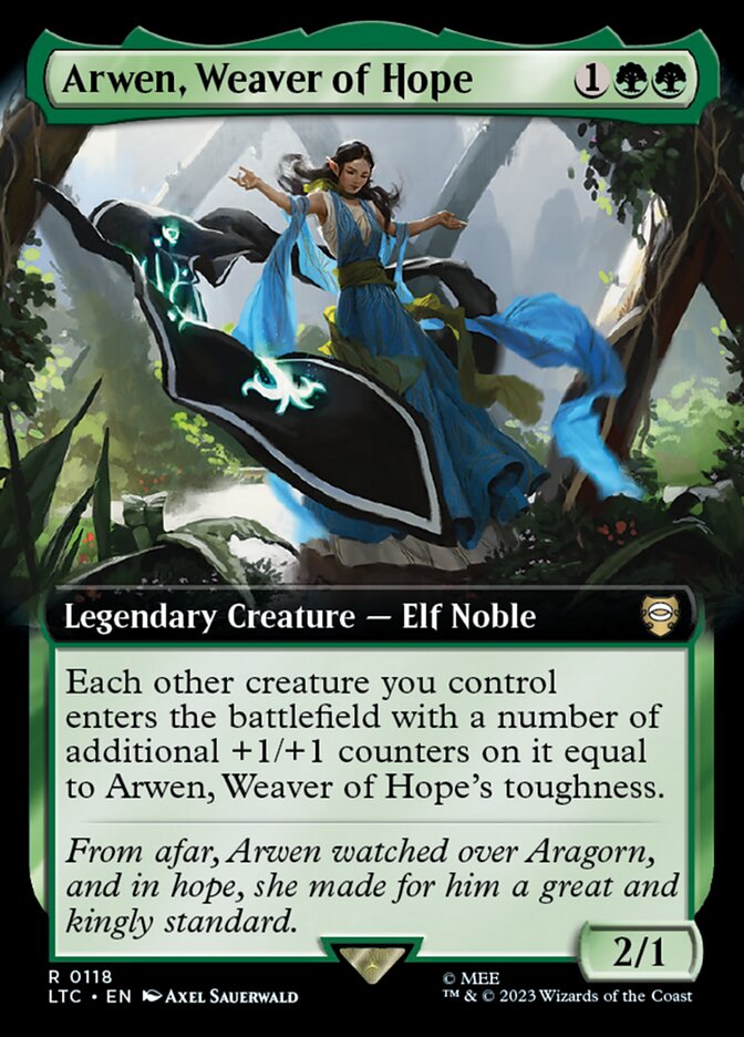 Arwen, Weaver of Hope – Rare Magic: The Gathering card from Tales of Middle-earth Commander (#118)