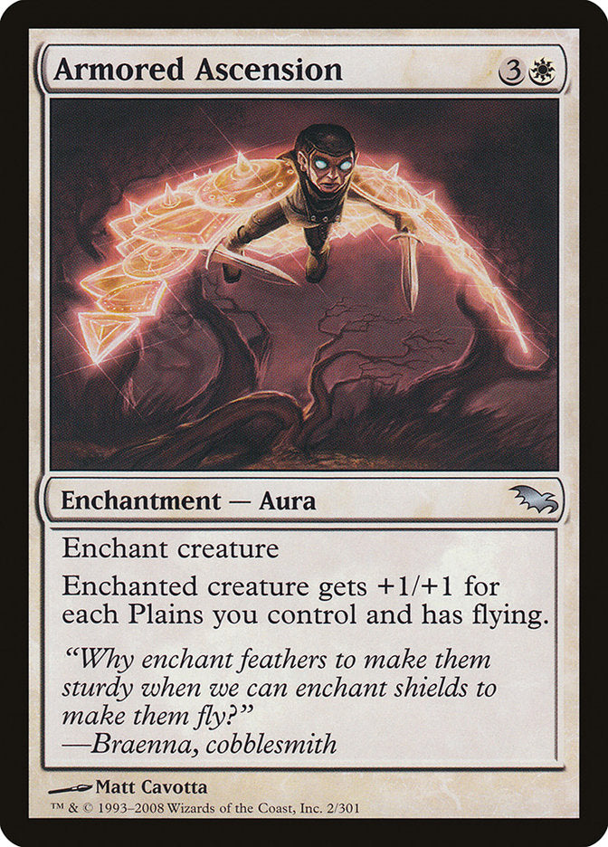 Armored Ascension – Uncommon Magic: The Gathering card from Shadowmoor (#2)