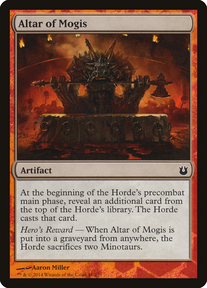Altar of Mogis – Common Magic: The Gathering card from Battle the Horde (#11)