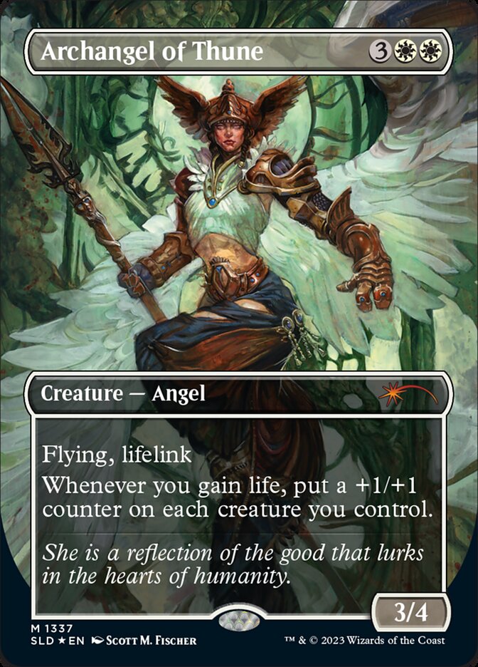 Archangel of Thune – Mythic Magic: The Gathering card from Secret Lair Drop (#1337)