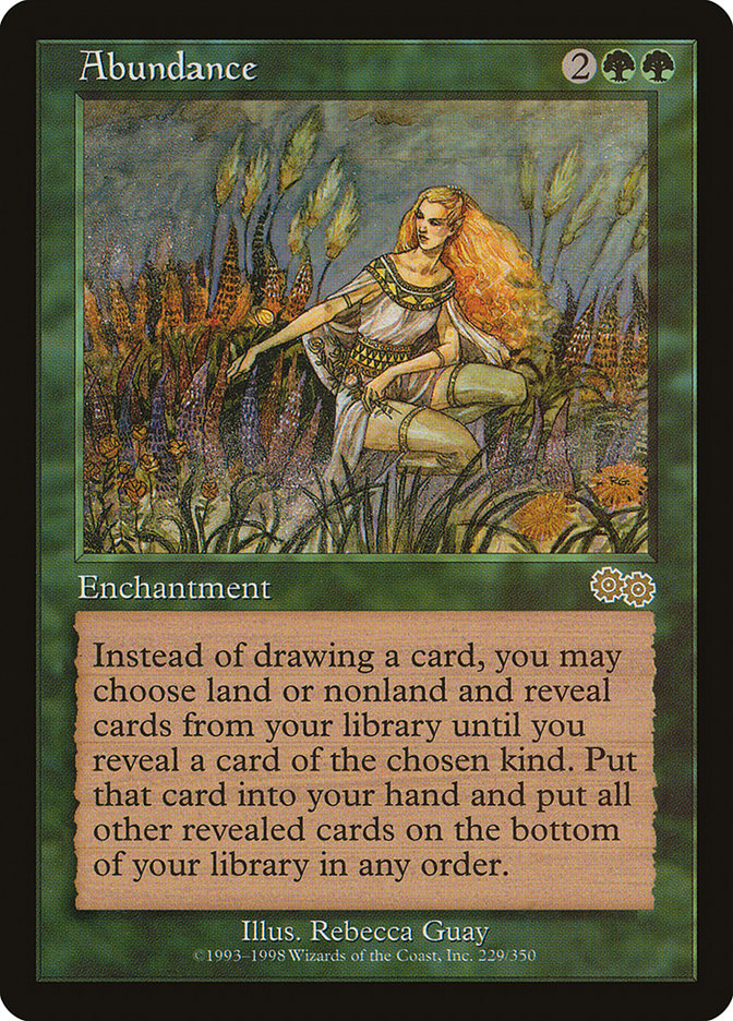 Abundance – Rare Magic: The Gathering card from Urza's Saga (#229)
