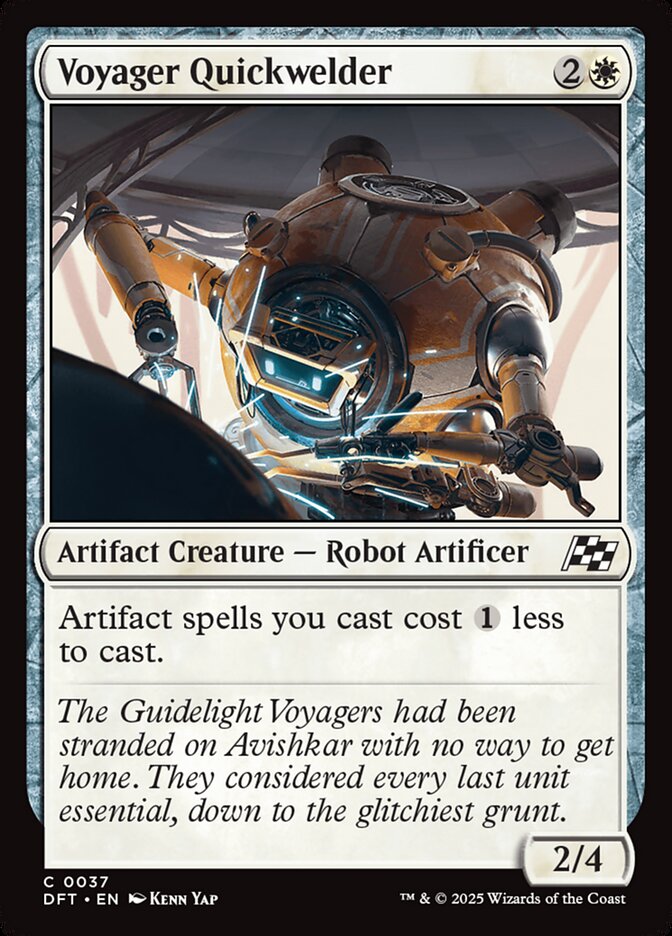 Voyager Quickwelder – Common Magic: The Gathering card from Aetherdrift (#37)