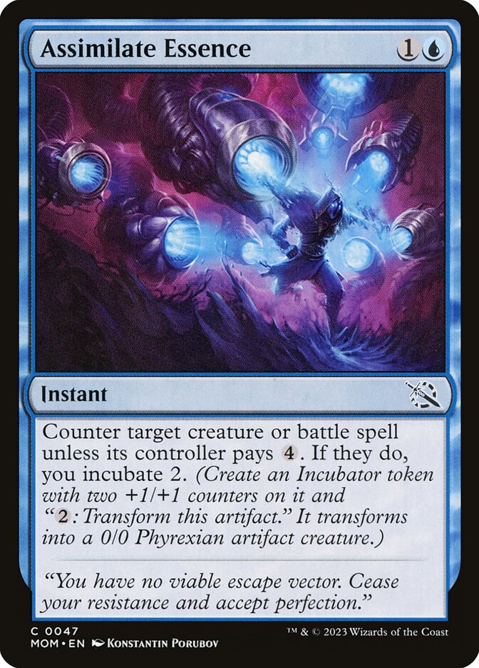 Assimilate Essence – Common Magic: The Gathering card from March of the Machine (#47)
