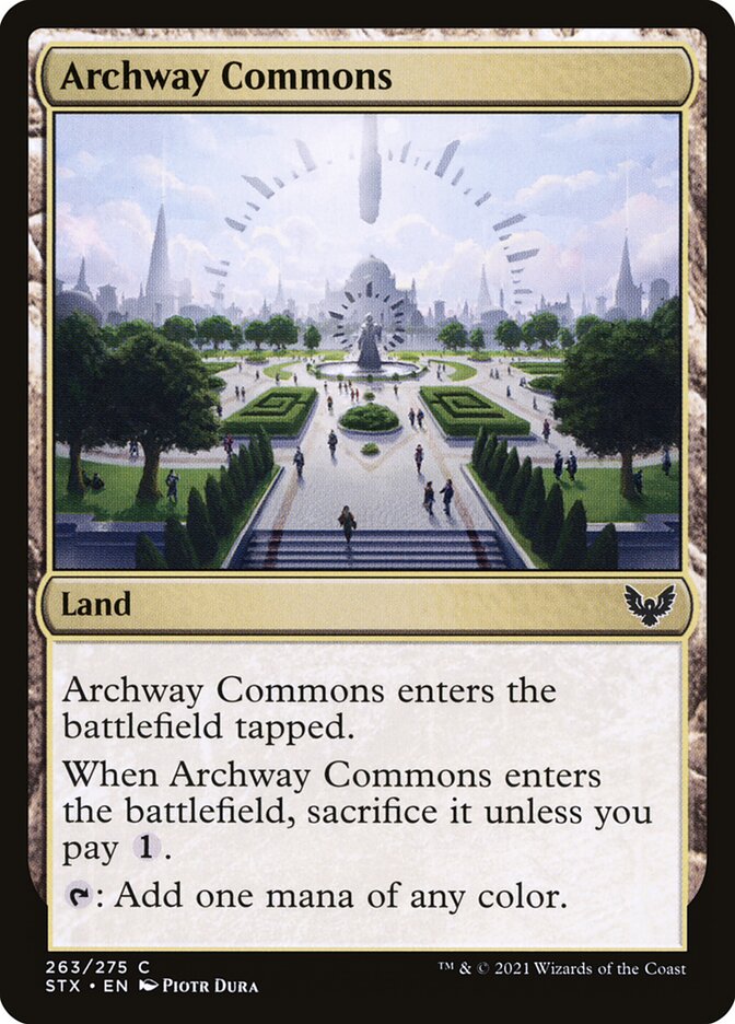 Archway Commons – Common Magic: The Gathering card from Strixhaven: School of Mages (#263)