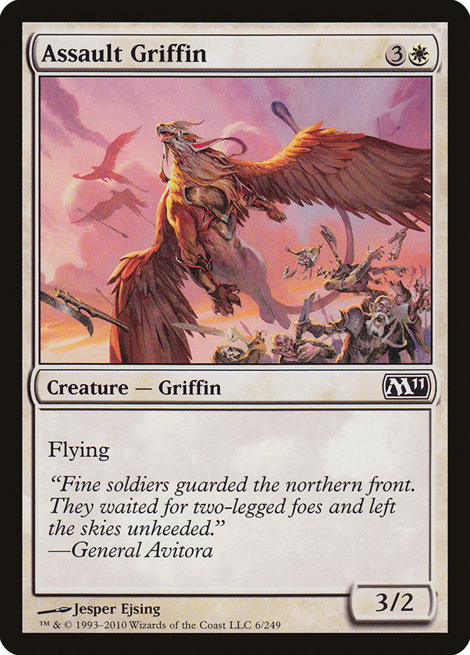 Assault Griffin – Common Magic: The Gathering card from Magic 2011 (#6)