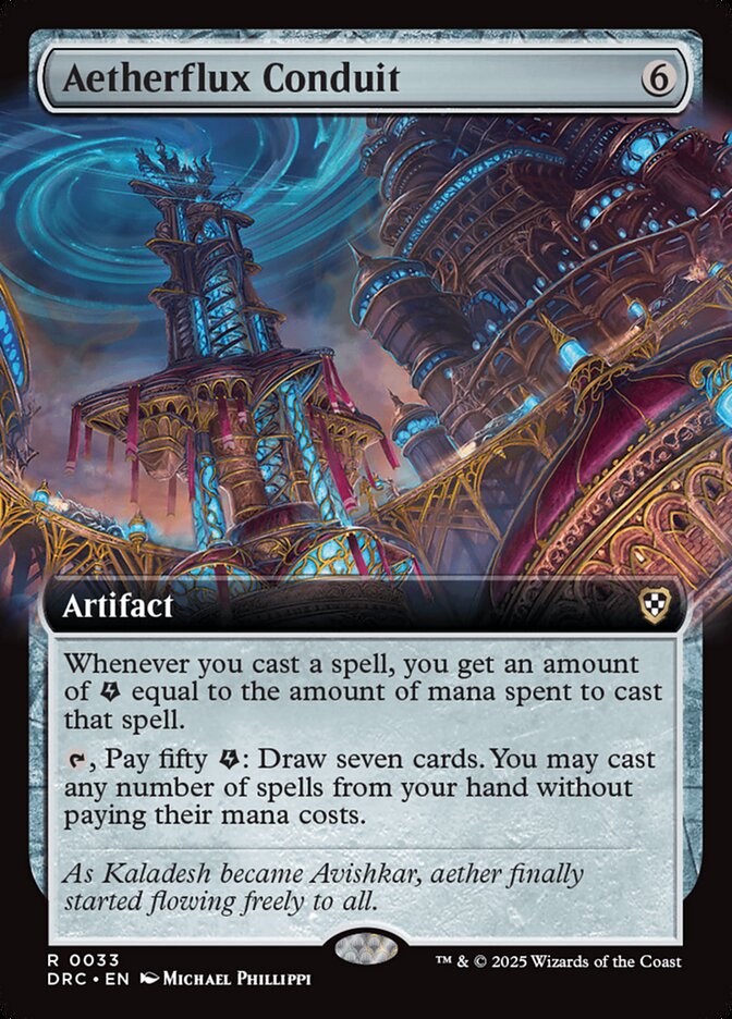 Aetherflux Conduit – Rare Magic: The Gathering card from Aetherdrift Commander (#33)