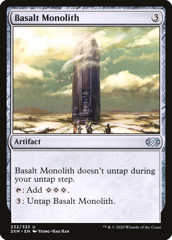 Basalt Monolith – Uncommon Magic: The Gathering card from Double Masters (#232)