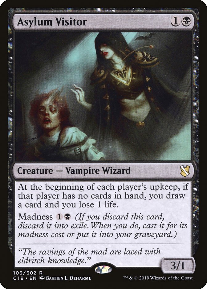 Asylum Visitor – Rare Magic: The Gathering card from Commander 2019 (#103)