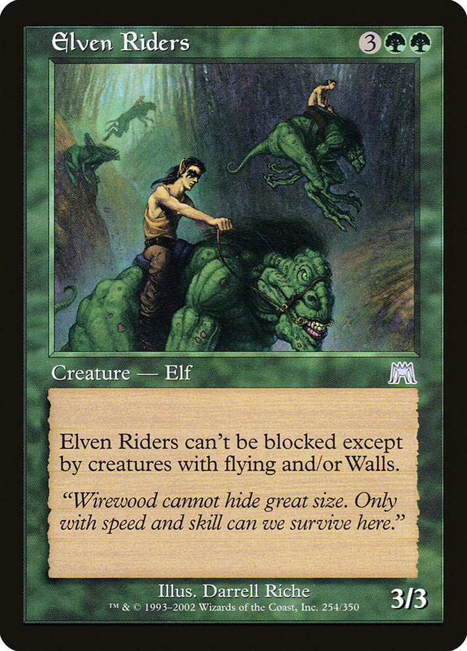Elven Riders – Uncommon Magic: The Gathering card from Onslaught (#254)
