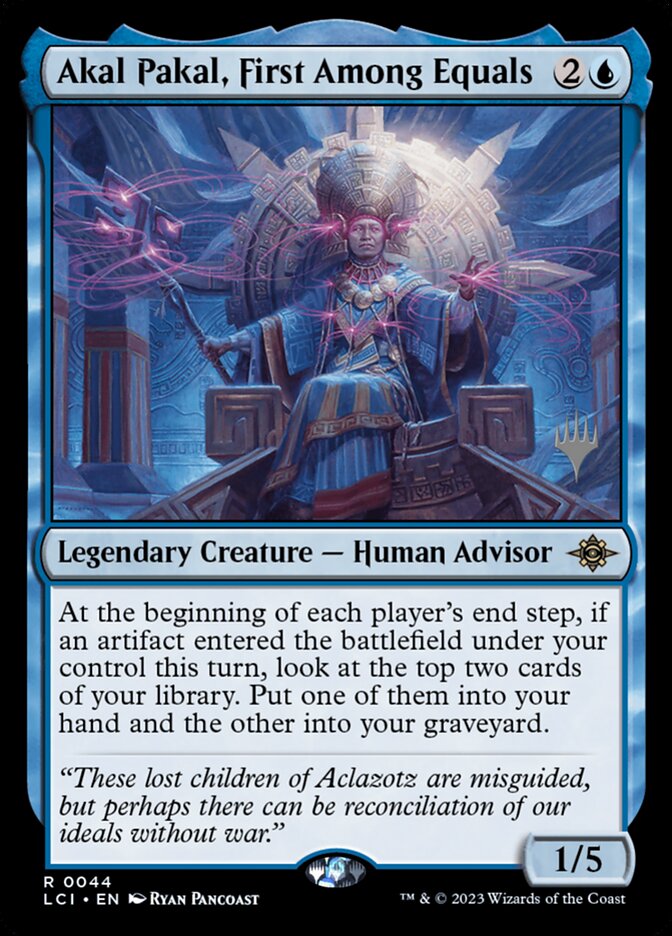 Akal Pakal, First Among Equals – Rare Magic: The Gathering card from The Lost Caverns of Ixalan Promos (#44p)
