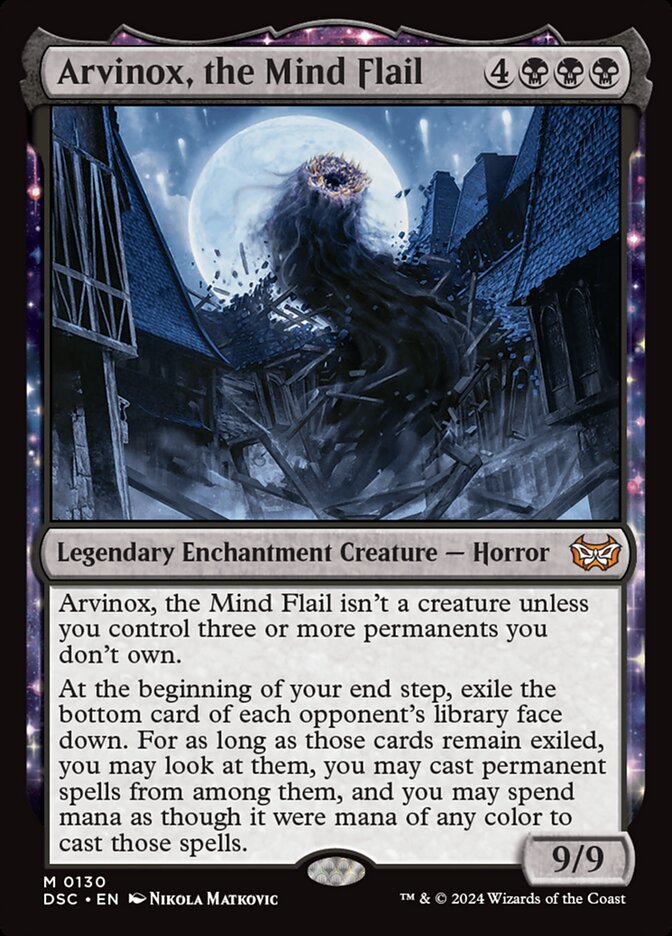 Arvinox, the Mind Flail – Mythic Magic: The Gathering card from Duskmourn: House of Horror Commander (#130)