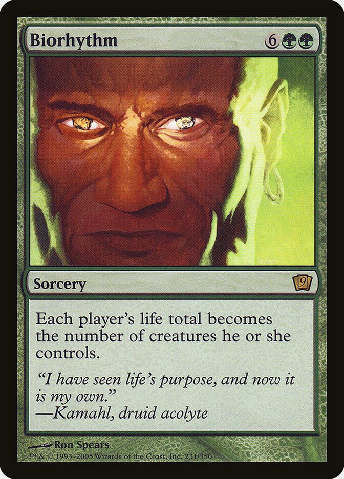 Biorhythm – Rare Magic: The Gathering card from Ninth Edition (#231★)