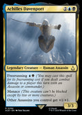 Achilles Davenport – Rare Magic: The Gathering card from Assassin's Creed (#294)