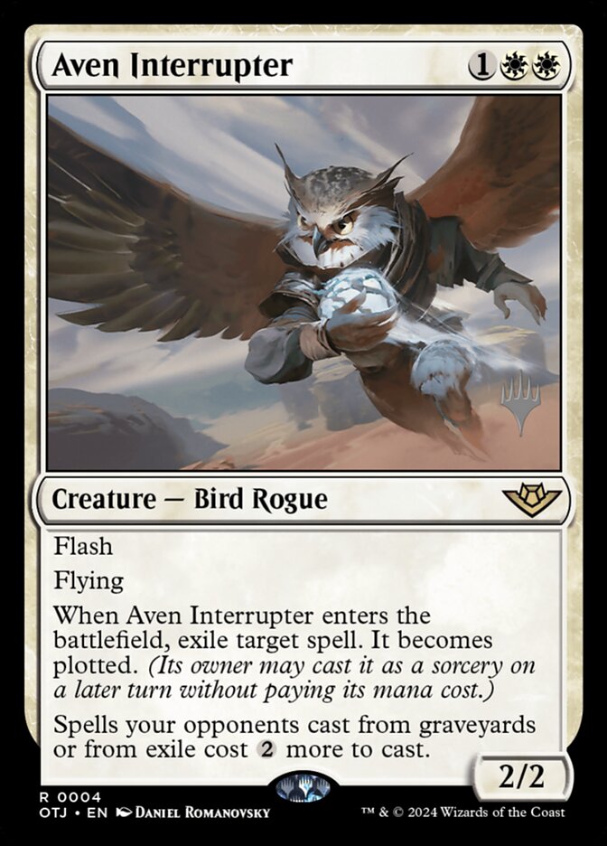 Aven Interrupter – Rare Magic: The Gathering card from Outlaws of Thunder Junction Promos (#4p)