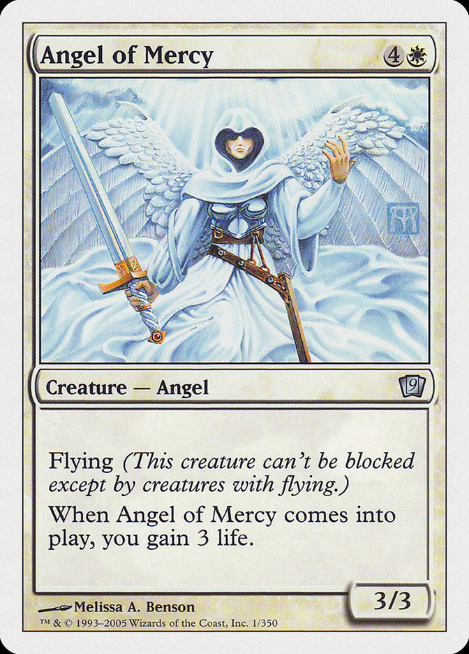 Angel of Mercy – Uncommon Magic: The Gathering card from Ninth Edition (#1)