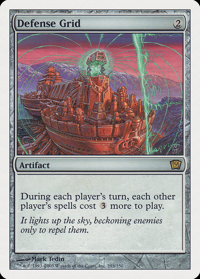 Defense Grid – Rare Magic: The Gathering card from Ninth Edition (#293)