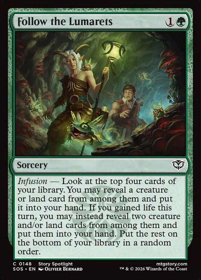 Follow the Lumarets – Common Magic: The Gathering card from Secrets of Strixhaven (#148)