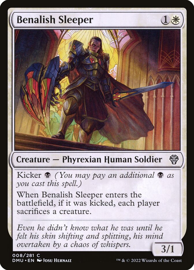 Benalish Sleeper – Common Magic: The Gathering card from Dominaria United (#8)