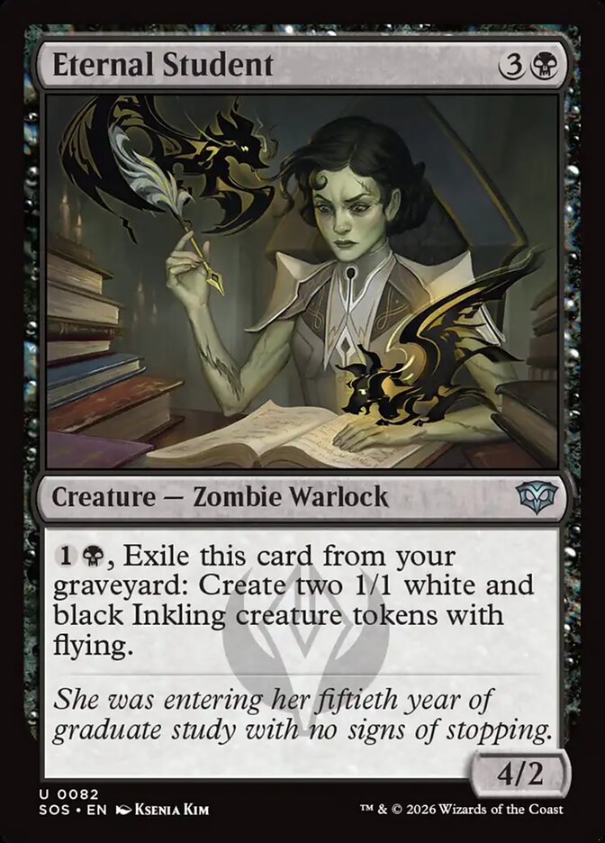 Eternal Student – Uncommon Magic: The Gathering card from Secrets of Strixhaven (#82)