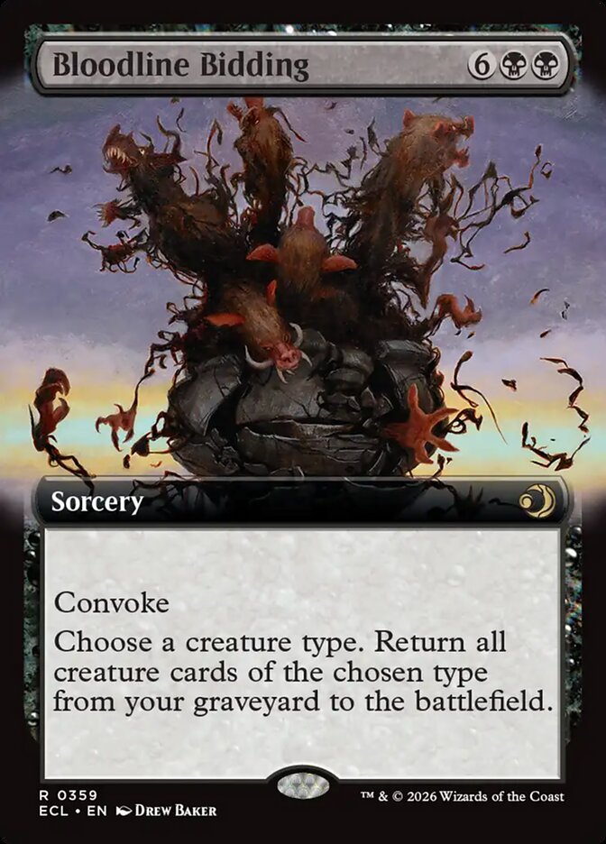 Bloodline Bidding – Rare Magic: The Gathering card from Lorwyn Eclipsed (#359)