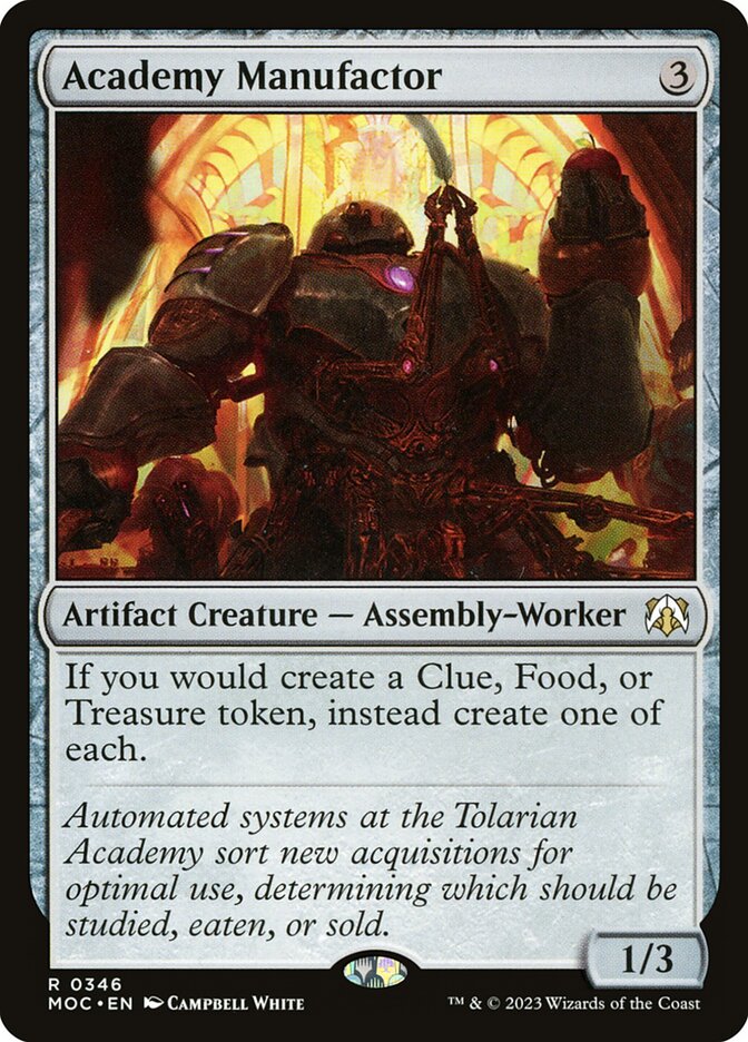Academy Manufactor – Rare Magic: The Gathering card from March of the Machine Commander (#346)