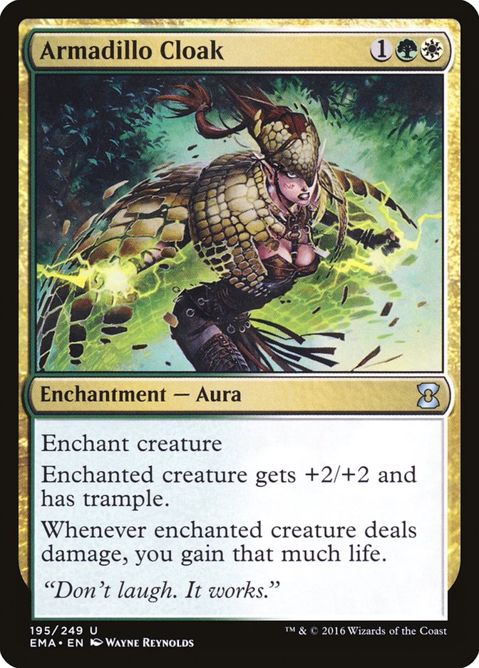 Armadillo Cloak – Uncommon Magic: The Gathering card from Eternal Masters (#195)